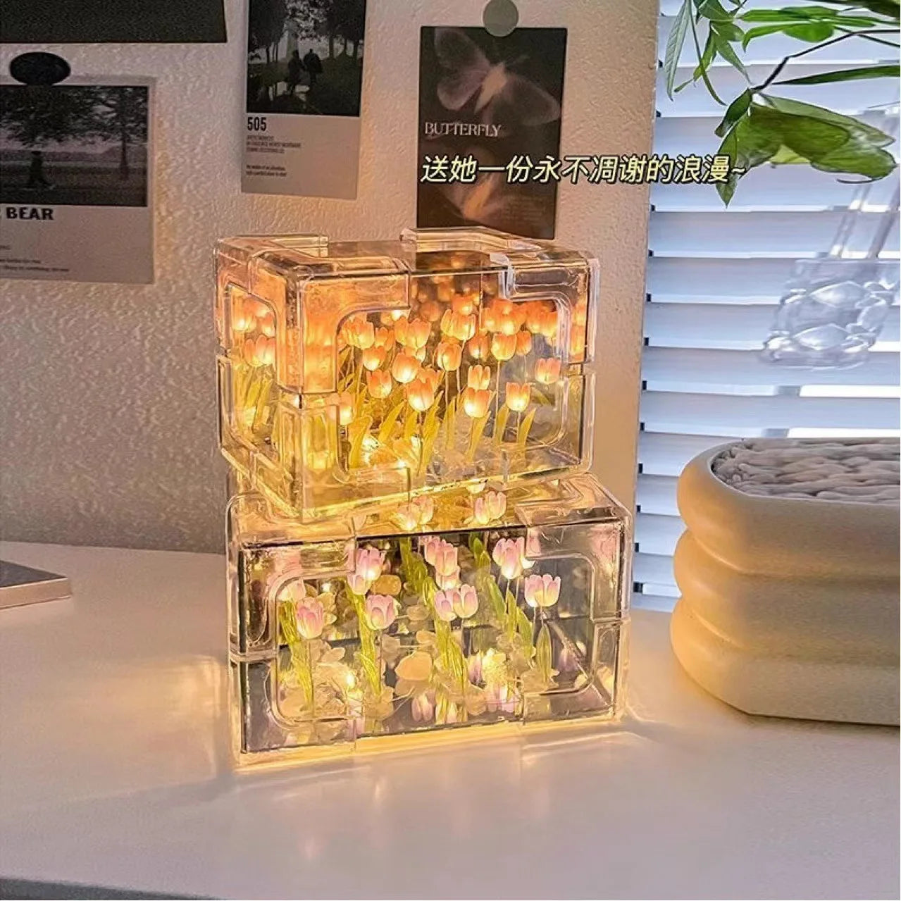 Tulip Flower 3D Night Lamp